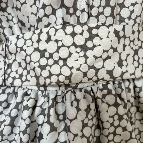 Flattering Vintage 80s Structured Peplum Polka Dot Contrast Dress - Picture 8 of 8